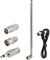 Superbat UKW Radioantenne Digitale Teleskopantenne für Stereo Empfünger Innen, FM Radio Antenne 75 Ohm UNBAL für Empfünger Radio Antenne Tuner