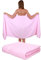 Betz 2 Stück Saunatücher Saunatuch Saunahandtuch Set Palermo 100% Baumwolle Frottier XXL Badetuch Strandtuch Größe 80 x 200 cm Farbe rosé