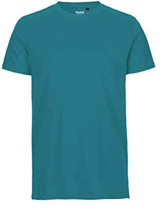 Spirit of Isis Neutral T-Shirt, 100% Bio-Baumwolle. Fairtrade, Oeko-Tex und Ecolabel Zertifiziert, M, Teal