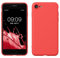 kwmobile Handyhülle für iPhone SE 2022 Hülle/iPhone SE 2020 / iPhone 8 / iPhone 7, für iPhone SE Hülle - Schutzhülle für kabelloses Laden - Case in Rot