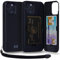 TORU CX PRO for iPhone 12 Pro/iPhone 12 Case Wallet | Protective Shockproof Heavy Duty Cover with Hidden Card Holder & Card Slot | Mirror & Wrist Strap Included - Black