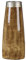 Moderne Vase aus Terrakotte 50 cm in dunklem Holzfarbton Cyrene Natur