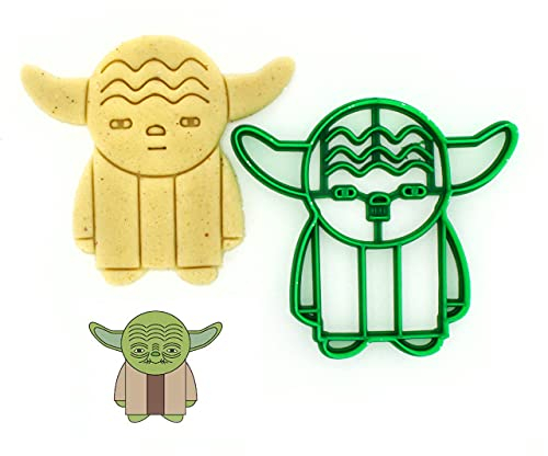 Ausstechform von 3DForme, Yoda Serias Backform für Kuchen, Fondant, 2 Stück, Farbe kann variieren