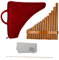 Perfeclan Pan Holzbläser 1 Satz Rechts-/Linkshand Natürliches Handgemachtes Instrument Chinesische Flautas Musicales 15 Pfeifen Flöte zum, Rechte Hand