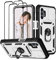 Jeylly for Samsung Galaxy A32 5G Case with Slide Camera Protection, 360 Rotation Ring Kickstand Support Magnetic Car Mount Holder Shockproof Heavy Duty Phone Cover for Samsung Galaxy A32 5G, White