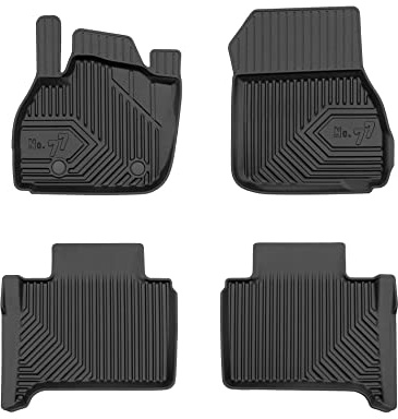 FROGUM No.77 Gummimatten Ganzjahresset von Auto Fußmatten Autofussmatten für Renault Zoe 2019-2024 | Langlebiges TPE Material