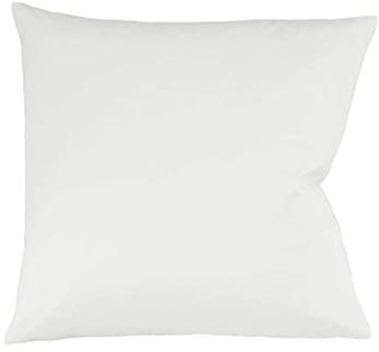 sleepling Satin Kissenbezug, Kissenhülle aus 100% seidig weicher Baumwolle, Bezug Zierkissen, Sofakissen, Kissen, 60 Grad, Ökotex 100, Made in EU, 40 x 40 cm, naturweiß