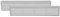 Vent Systems 450 x 92mm / 17.72 x 3.62 Inch Louvered Two Sided Door Grille - Pack of 2 - White Plastic Indoor Ventilation Cover/Air Register - Door/Furniture Mounting - Door Cover, Bathroom Vent