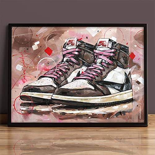 JosHoppenbrouwers Air Jordan 1 Travis Scott Poster (50 x 70 cm), ungerahmt