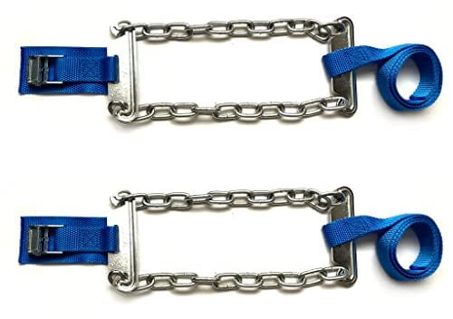 MelTruck 2x Anti-Rutsch Anfahrhilfe Schneekette 110x11 cm Eis Schnee Auto Reifen