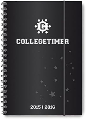 Collegetimer Black Label 2023/2024 - Schüler-Kalender A5 (15x21 cm) - schwarz - Ringbindung - Weekly - 224 Seiten - Terminplaner - Alpha Edition (Collegetimer A5 Ringbuch)