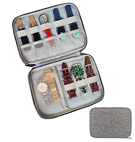 LELEVTXP Uhrengehäuse, verschleißfest, Uhrenarmband-Organizer, Uhrenbox für Uhrenarmbänder und Zubehör
