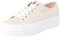 Calvin Klein Jeans Sneakers Vulcanizzate Donna Vulc Flatform Essential Mono Zeppa, Rosa (Whisper Pink/Bright White), 39
