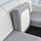 Sofa Seat Cushion Cover, Stretch Sofa Seat Cover, Fitted Sofa Seat Cover, Soft Sofa Cushion Slipcovers Furniture Protector Cover, Replacement for Individual Cushion(Großer 1-Sitzer, Light Grey)