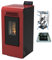 Stufa a pellet ventilata Luisa 9 Stagna 8,74 Kw Bordeaux 4 Stelle 83,7 m2 Riscaldabili On Fire Line (Stufa + Kit Canalizzazione + Modulo Wifi)