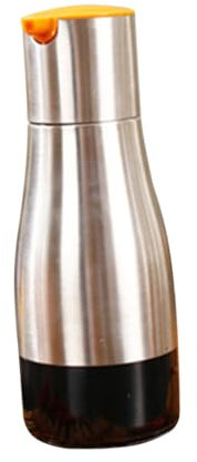 PRETYZOOM Aceitera De Acero Inoxidable Aceite De Oliva Vinagrera De Salsa De Soja Botella De Soja Botella De Vinagre Botella De Aceite De Acero Inoxidable Aceite De Cocina Vidrio