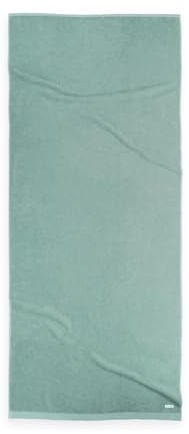 TOM TAILOR Saunatuch, 80x200 cm, 100% Baumwolle/ Frottier, mit zwei Aufhängern und Label mit Logo, COLOR BATH TOWEL Türkis (Fresh Sage)