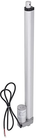 flexman Attuatore Elettrico Lineare da 450 mm, Mini Attuatore Lineare 750N DC 12V 30W per Movimento del Motore Agricoltura All'Aperto Pista Robotica (Attuatore con telecomando del controller)