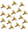 SDMAX Brass Radiator Key, Easy Grip, Heavy Duty Clock Type, Solid Brass Finish, Air Lock Releasing, Versatile, Air Vent Valve Keys, Easy Thumb Turnkey (18 PCS)