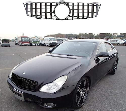 Auto Front Kühlergrille für Mercedes Benz W219 CLS Klasse 2008 2009 2010,stark und robust Auto-Frontstoßstangengrill Zubehör,A