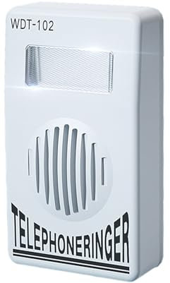 YIGZYCN Amplificateur de sonnerie de téléphone réglable avec lumières clignotantes pour téléphone fixe, amplificateur de son, accessoire pour personnes handicapées