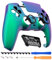 eXtremeRate Luna Cover Ricambio per ps5 Controller,Custodia Copertura Frontale Scocca Shell Ridisegnato&Touchpad&Anelli Compatibile con ps5 Joystick BDM 010/020/030/040/050-Camaleonte Verde Viola