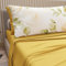 PETTI Artigiani Italiani - Lenzuola in Cotone con Federe in Stampa Digitale, Lenzuola Matrimoniali, Completo Letto Matrimoniale, Wedding Flower Giallo, 100% Made in Italy