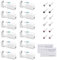 12 Stück Ohrloch Stecher Set, Ohrlochpistole, Ohrringe Pistole Set, Piercing Stechen mit Reinigung von Baumwollpolster für Anfänger Mädchen Frauen Männer