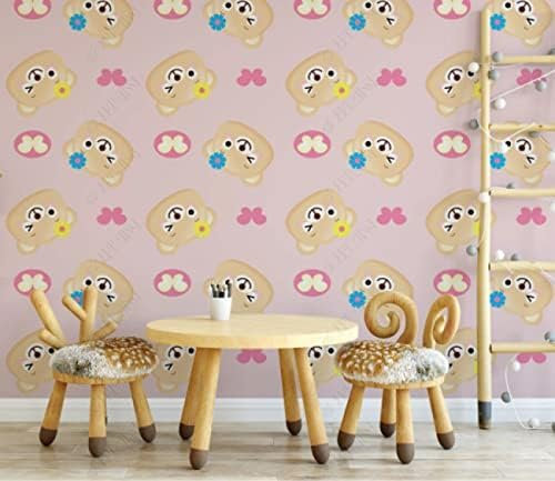 XLMING Cartoon Bär Mädchen Kinderzimmer 3D Tapete Home Dekoration Wohnzimmer Sofa Schlafzimmer Tv Hintergrund Wand-430cm×300cm