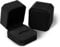 WUMZIRA 2 Pack Ringschachtel, Samtringe Ohrringe Etui Anhänger Boxen für Hochzeit Verlobung Valentinstag High End Geschenkbox Ring Schmuckschatulle für Vorschlag Ehe Liebhaber Jubiläum (Schwarz)
