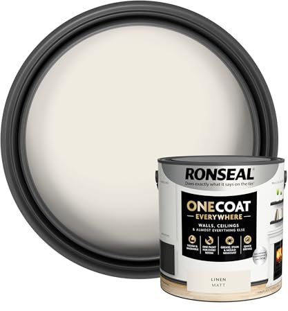 Ronseal One Coat Everywhere Matt Paint 2.5L Linen