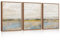 HPNIUB Abstract Mountain Lakes Framed Canvas Wall Art Set, Neutral Nature Landscape Wall Decor, Nordic Scenery Wall Painting, Modern Gallery Art Prints for Living Room, Bedroom, Office 30X40CM