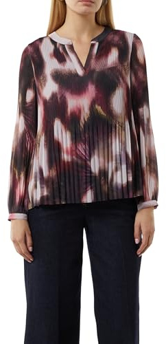 COMMA Tunika-Bluse aus plissiertem Chiffon