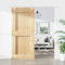 AUVYI Schiebetüren für Lagerhallen mit Beschlag Weiß 90x3,6x210 cm Massives Kiefernholz und Stahl Wohnzimmertuer Sliding Door Zimmertüren Scheunentor Holztuer Innentüren Wooden Door Schibetür