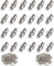 Regalstifte, 100 Stück 5 mm Regalhalterungsstifte, Metallregalstifte Bolzen Druck Edelstahl, für Halterungen Kleiderschrank Küchenmöbel Schrank Bücherregal, Silber