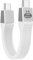 Seminer 240W USB-C auf USBC Kurzes Flachkabel（13CM）, 80Gbps Thunderbolt 5/4 Kompatibel, Schnelles Aufladen, OTG&8K Display Unterstützung für Alle Type-C Geräte-Weiß