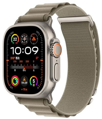 Alpine Nylon Sport Bands Compatible with Apple Watch Band 49mm 46mm 45mm 44mm 42mm, Stretch Loop Strap with D-Hook for iWatch Series 10 Ultra SE 9 8 7 6 5 4 3 2 1 (Olives, Series 3