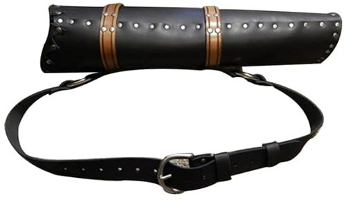 QuxetlRyz Pfeilköcher Leder Schulter Rücken Köcher Pfeil Holster for Bogenschütze Kostüm Pferd Bogenschießen Zubehör