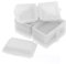 MILISTEN 10 Stück Mini -Lunchbox -Modell Puppenhaus-Lunchboxen Lunchboxen für Miniatur Mini-Vers Machen es zu Mini-Essen kleine Essensspielzeuge Mini Puppenhaus Weihnachten Plastik Weiß