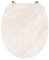 Tendance - Abattant WC MDF 18 Pouces 4 Faces imprimees Attaches Acier Inoxydable - facon marbre Beige