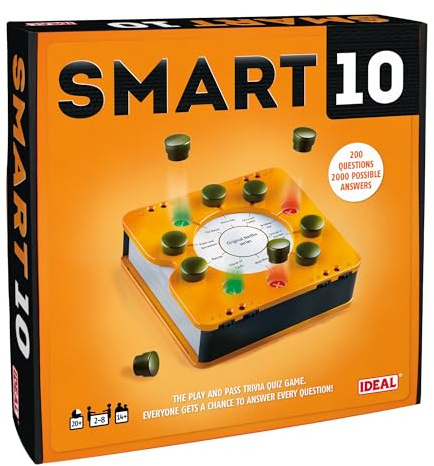 Ideal Smart 10 (UK Version) | The Game and Pass Trivia Game | Family Quiz Game | For Quiz Lovers | Age 10+