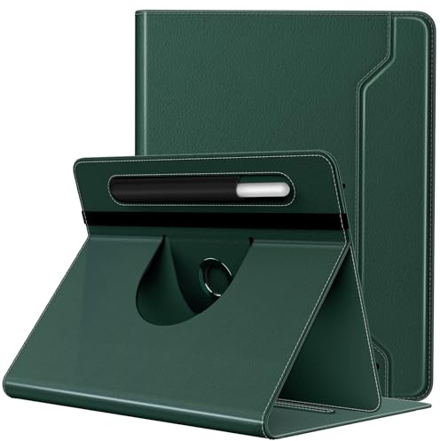 TiMOVO Custodia per Universale Tablet 9-11 Pollici, Verde Cotte | Supporto Girevole a 360 Gradi, Tasca per Penna