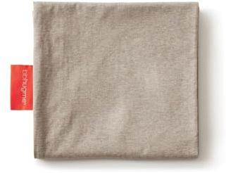 bbhugme Stillkissenbezug – Baumwoll-Jersey-Stoff – passend für Stillkissen zum Stillen, Flaschenfüttern und Kleben – nur Bezug, Stillkissen separat erhältlich, Muschelbeige/Sand