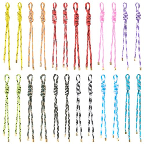 FINGERINSPIRE 24 Pz Zaino Corde Intrecciate Portachiavi Ciondolo 12 Colori Poliestere Corda Intrecciata 18.5cm Corda Fatta a Mano Accessori Decorazione Zaino per Borsa Decorazione