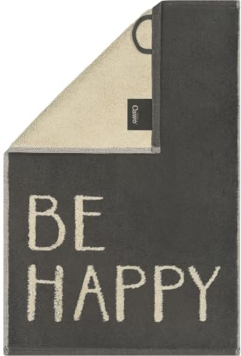 Cawö Gästetücher Postcard Towels Edition 100 BE Happy - 18