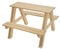GASPO Kindersitzgruppe aus massivem Holz, 80 x 80 x 48 cm, Natur, Qualität aus Österreich, einfaches Bausatzsystem