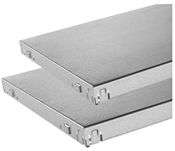 SCHULTE Regalwelt Zusatzböden verzinkt, 2er Set Stecksystem Ersatzböden 100x50 cm, Traglast bis zu 85 Kg je Boden