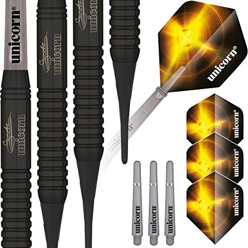 Unicorn Black Brass Gary Anderson Soft Dart, 17g
