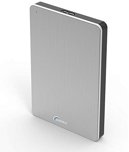 Sonnics 500 GO argent Disque dur externe portable USB 3.0 Super rapide Vitesse de transfert pour une utilisation avec un PC Windows, Apple Mac, Xbox One et PS4