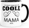 So sieht ein richtig eine richtig coole Mama aus Tasse Familie MoonWorks® schwarz unisize